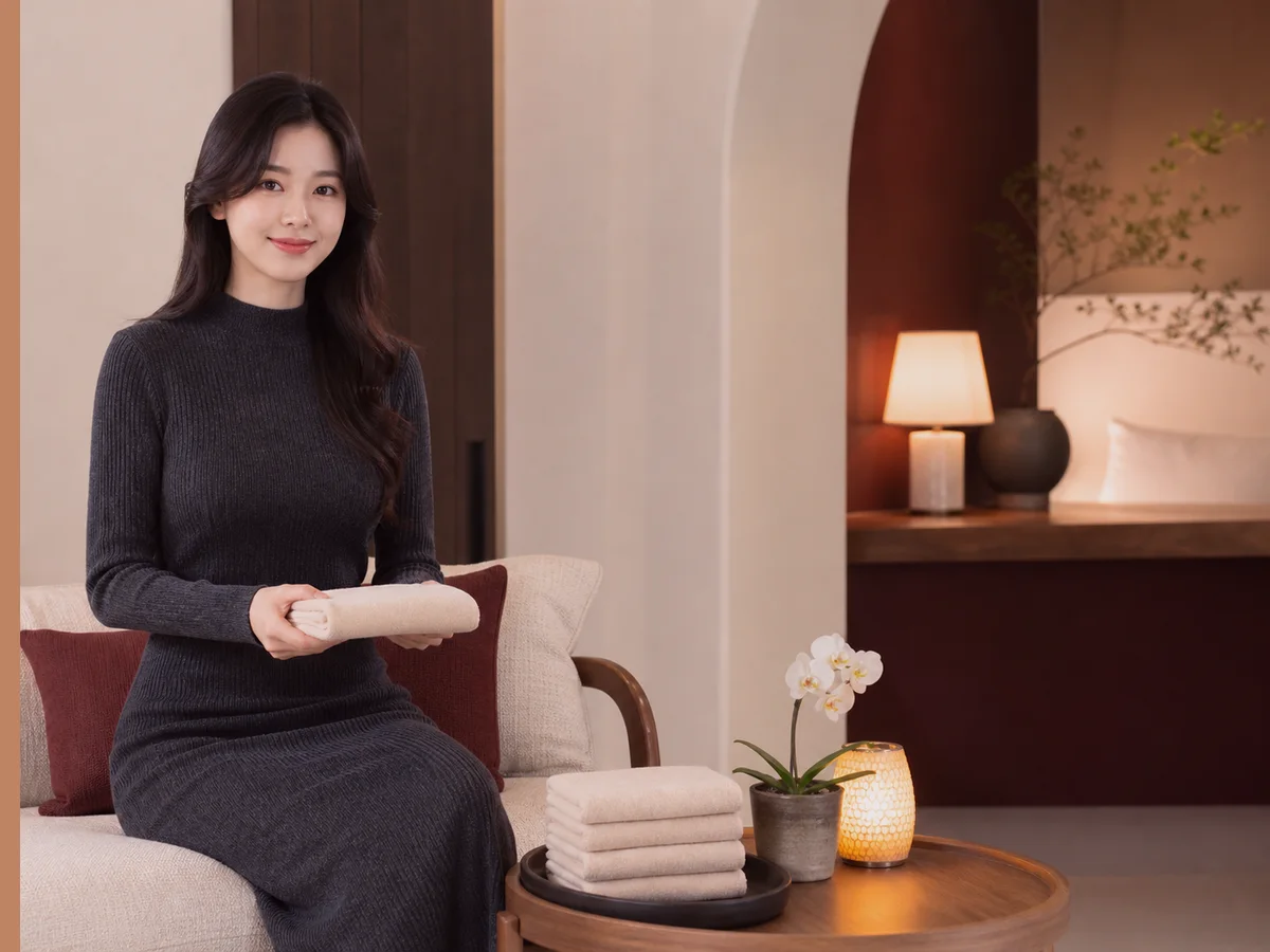 송파구 방문 케어 이용 정보를 안내하는 따뜻한 실내 편집 이미지